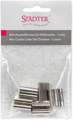 STÄDTER Ausstechformen Keksausstecher Weihnachten Mini, 5 Stück 5 STÄDTER Ausstechformen Keksausstecher Weihnachten Mini, 5 Stück – Bild 3