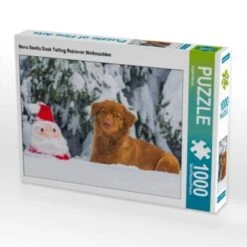 CALVENDO® Puzzle CALVENDO Puzzle Nova Scotia Duck Tolling Retriever Weihnachten - 1000 Teile Foto-Puzzle Für Glückliche Stunden