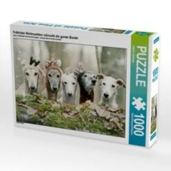 CALVENDO® Puzzle CALVENDO Puzzle Fröhliche Weihnachten Wünscht Die Ganze Bande - 1000 Teile Foto-Puzzle Für Glückliche Stunden