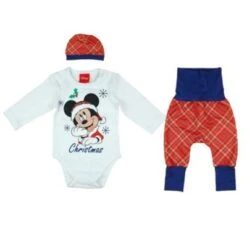 Babybogi Weihnachten Baby Body Set Disney Mickey Mouse Festliche Outfit Für Jungen