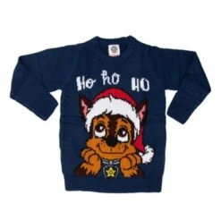 United Labels Paw Patrol Weihnachtspullover - Chase Ho Ho Ho Winter Strick Pullover Sweatshirt Ugly Christmas Sweater Weihnachten Sweatshirts
