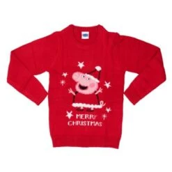 United Labels Peppa Wutz Weihnachtspullover Winter Strick Pullover Sweatshirt Ugly Christmas Sweater Weihnachten Sweatshirts