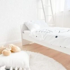 MTOnlinehandel Kinder-Bettwäsche Jungen Und Mädchen Weihnachten Winterzauber Sterne, Biber, 100 X 135 Cm + 40 X 60 Cm -Spielzeug - Spiele Geschäft 27795115 03