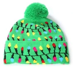 Frler Weihnachten Beanie Mütze Mit LED Leuchten Mützen Für Kinder