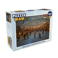 MuchoWow Puzzle 1000 Teile - Weihnachten - Weihnachtsbeleuchtung - Party