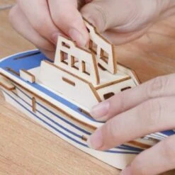 Enbaoxin Weihnachten Gebäude Puzzle-Modellspielzeug Weihnachten 3D-Baupuzzle Aus Holz Für Kinder -Spielzeug - Spiele Geschäft 31117781 03